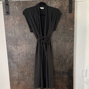 Elegant Black Wrap Dress size xs-M